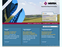 Tablet Screenshot of mestek.com